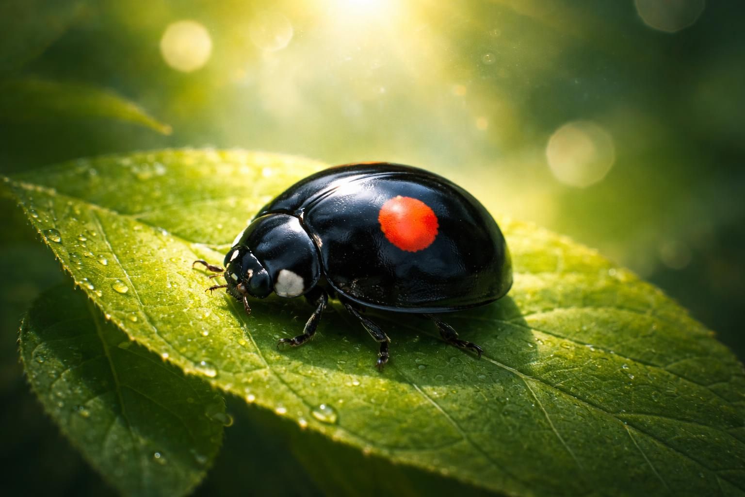 découvrez la signification des motifs de la coccinelle noire à point rouge et leur impact spirituel, symbolisant protection, chance et transformation dans diverses cultures.