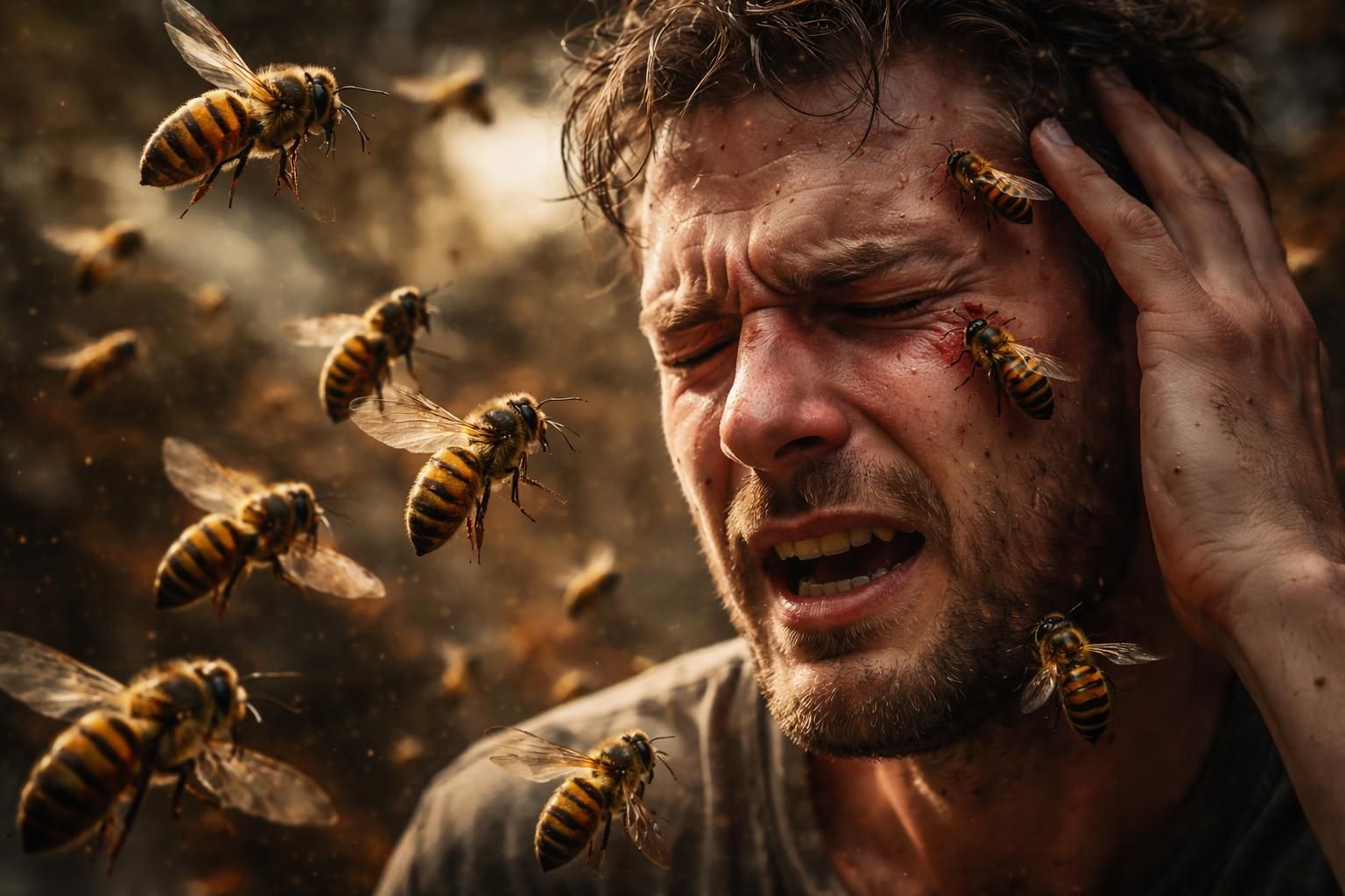 découvrez la signification de rêver d'abeilles qui attaquent et comment ce rêve symbolise le stress et les conflits dans votre vie quotidienne.
