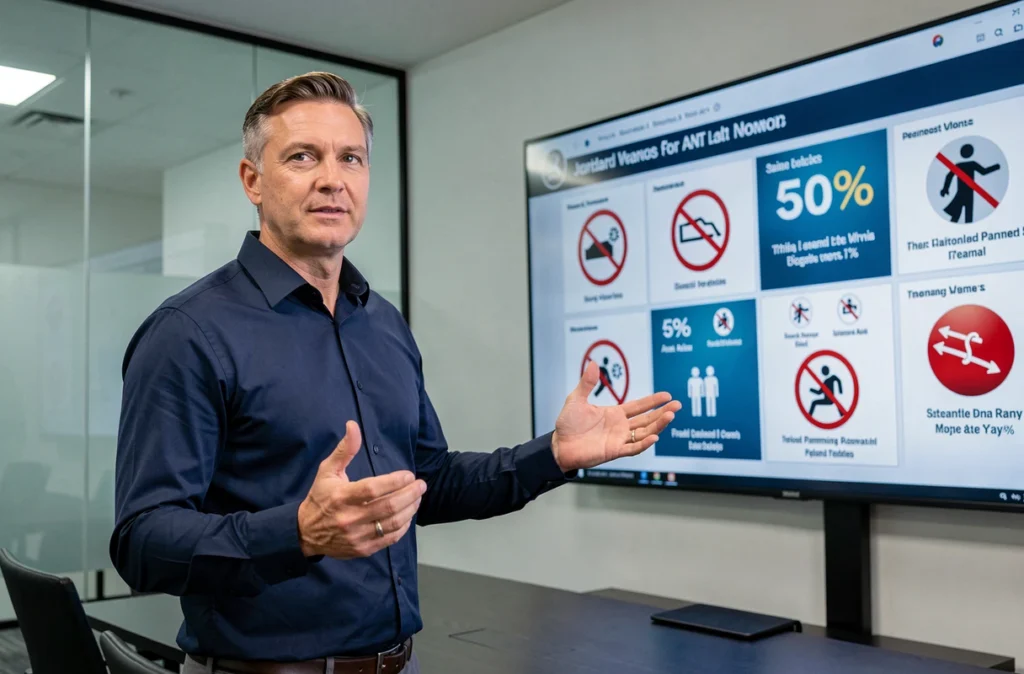 Professionnel de santé présentant des statistiques de campagne anti-tabac sur les réseaux sociaux lors d'une conférence